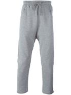 Amen Cropped Track Pants, Men's, Size: 50, Grey, Cotton