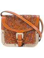 Red Valentino - Studded Shoulder Bag - Women - Calf Leather - One Size, Brown, Calf Leather