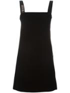 Versus Logo Detail Mini-dress, Women's, Size: 38, Black, Polyester/polyamide/spandex/elastane/viscose