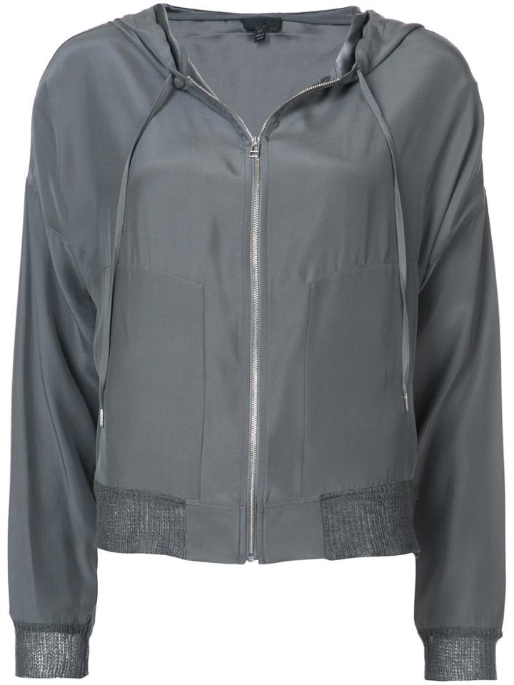Atm Anthony Thomas Melillo Zipped Fitted Jacket - Grey