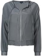 Atm Anthony Thomas Melillo Zipped Fitted Jacket - Grey