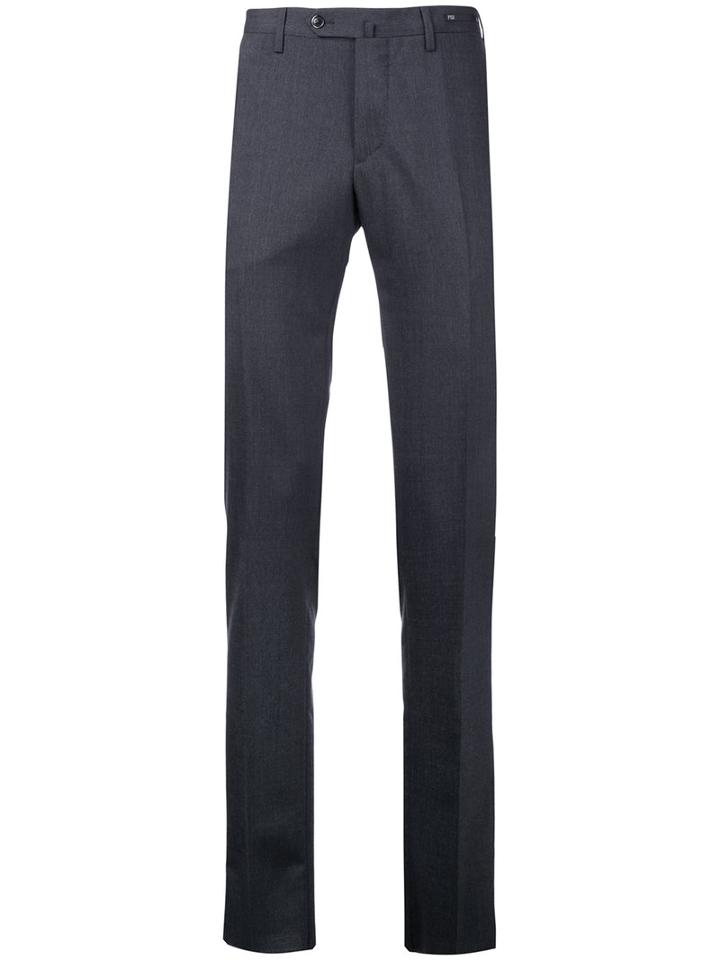 Pt01 Super Slim Tailored Trousers, Men's, Size: 46, Grey, Wool