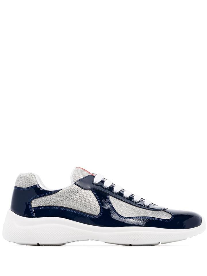Prada Americas Cup Low-top Sneakers - Blue