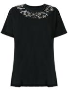 Andrea Bogosian - Embellished T-shirt - Women - Silk/cotton - Pp, Black, Silk/cotton
