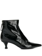 Premiata Varnished Pointed Boots - Black