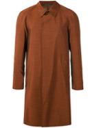 Pal Zileri - Straight Buttoned Coat - Men - Silk/cupro/mohair/virgin Wool - 50, Brown, Silk/cupro/mohair/virgin Wool