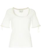 3.1 Phillip Lim Ribbed Knit Top - White