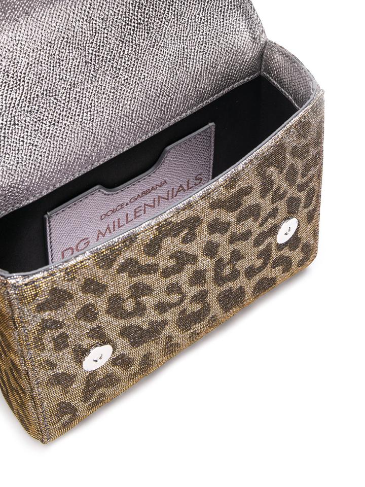 Dolce & Gabbana Logo Shoulder Bag - Metallic