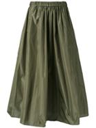 Kenzo Military A-line Skirt - Green