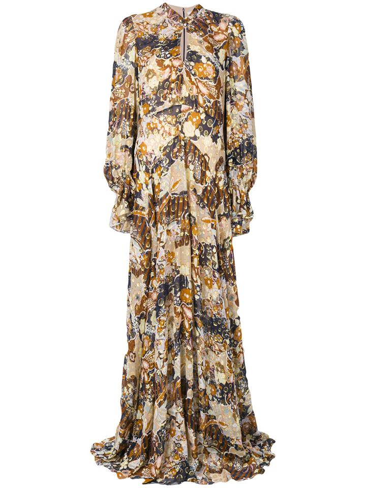 Chloé Floral Maxi Dress - Multicolour