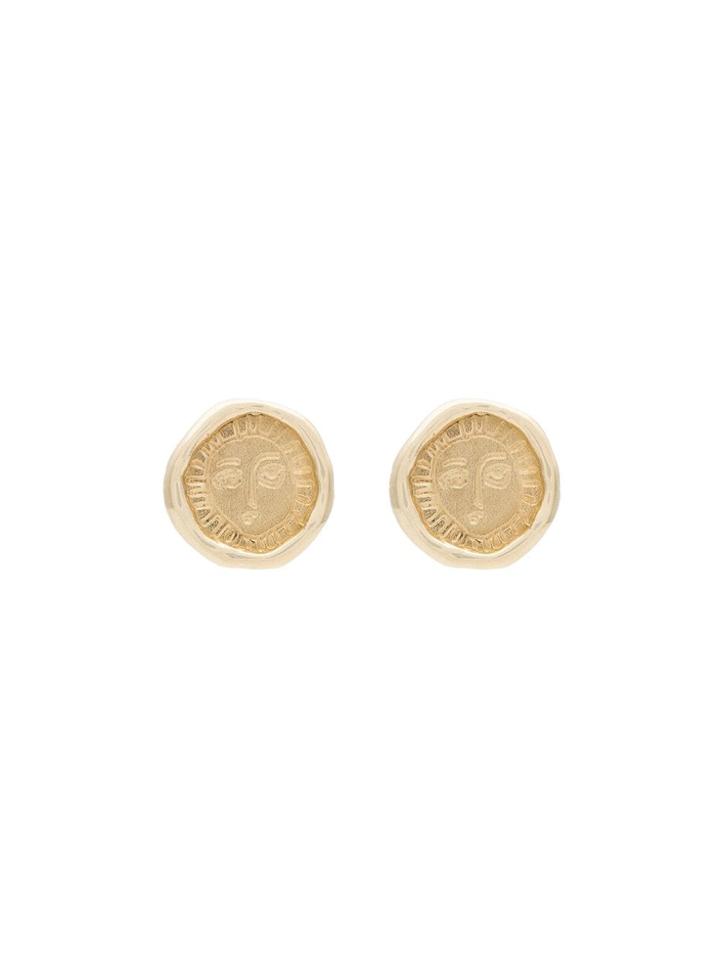 Holly Ryan Gold-plated Sterling Silver Picasso Face Earrings