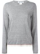 Comme Des Garçons Comme Des Garçons Knitted Top, Women's, Size: Large, Grey, Cotton/polyester/cashmere