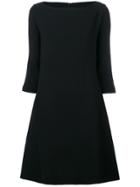 Antonelli Flared Knit Dress - Black