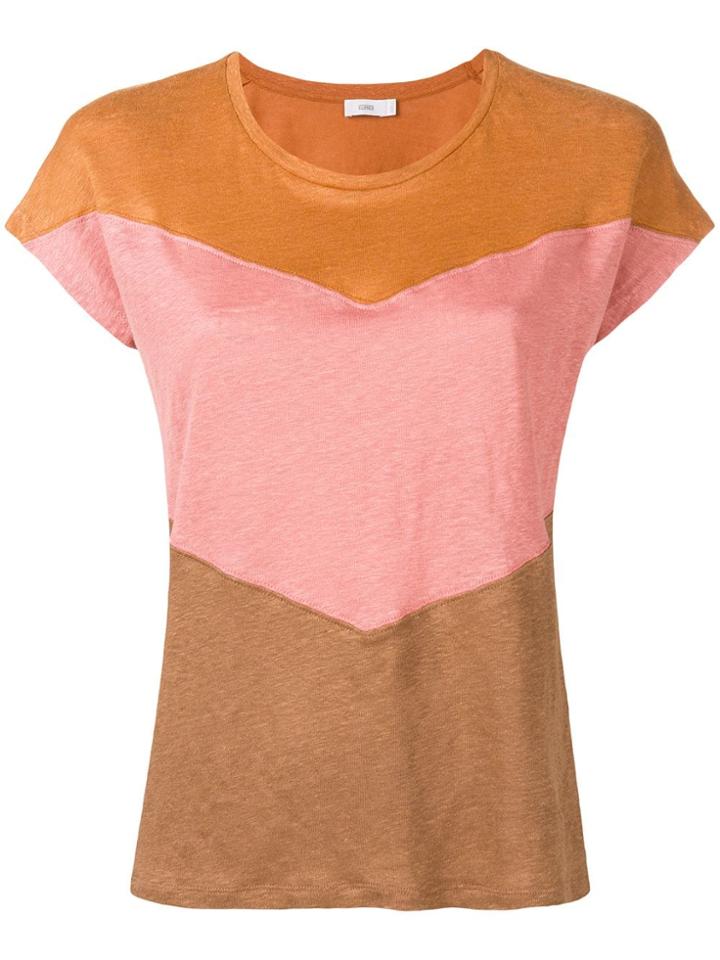 Closed Panelled T-shirt - Brown