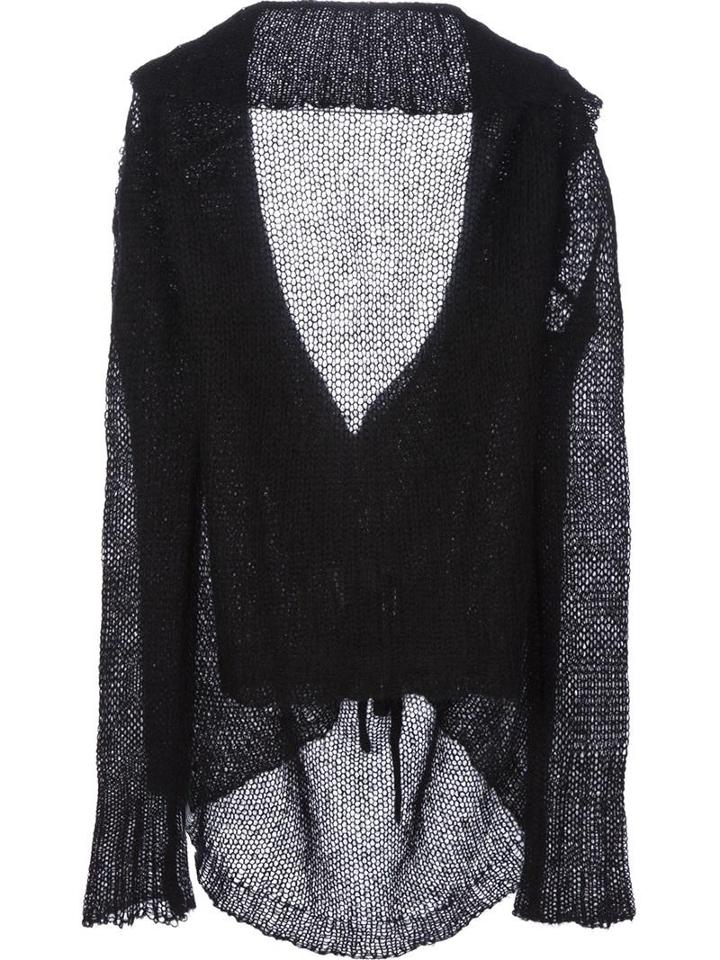 Ann Demeulemeester Open Back Knit Sweater