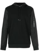 Karl Lagerfeld Panelled Hoodie - Black