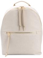 Borbonese Classic Zipped Backpack - Neutrals