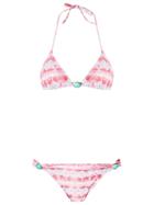 Brigitte Triangle Bikini Set - Pink