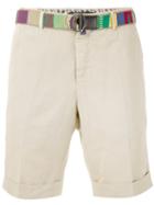 Pt01 - Classic Chino Shorts - Men - Cotton/linen/flax - 52, Nude/neutrals, Cotton/linen/flax