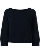 Kristensen Du Nord Cropped Jumper, Women's, Size: 0, Blue, Cashmere/wool