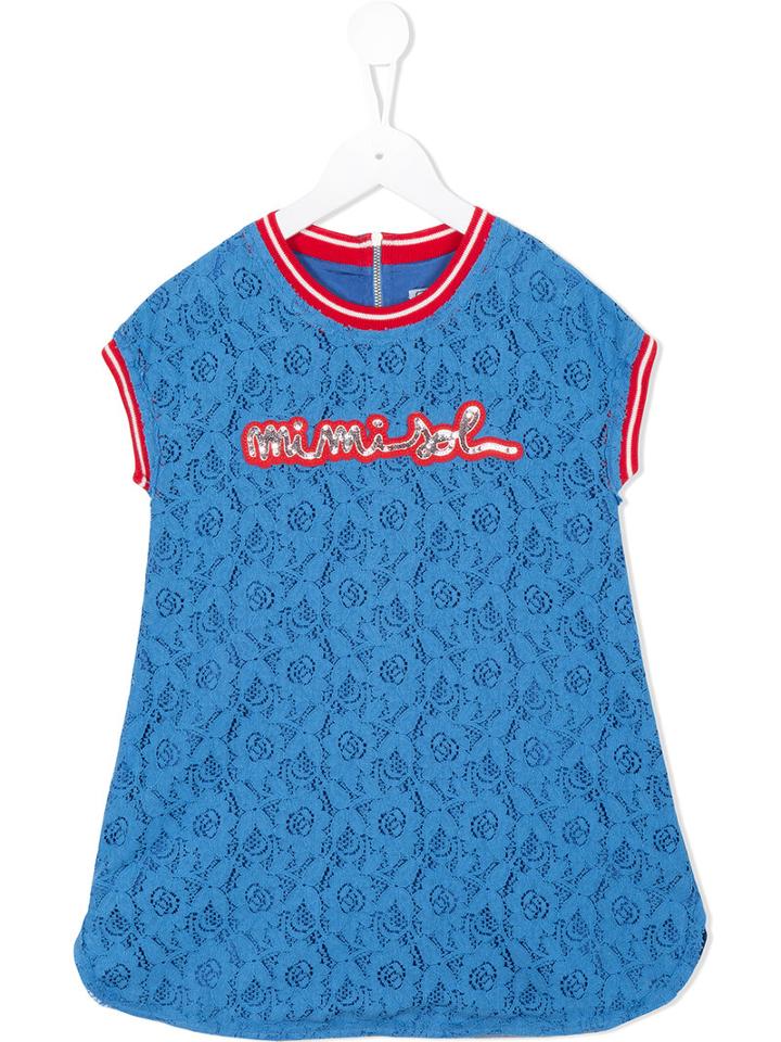 Mi Mi Sol Embroidered Top, Girl's, Size: 6 Yrs, Blue