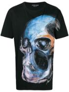 Alexander Mcqueen Painted Skull T-shirt - Black