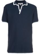 Orlebar Brown Erick Polo Shirt, Men's, Size: Large, Blue, Cotton