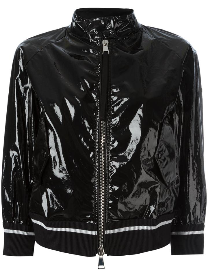 Moncler Funnel Neck Bomber Jacket - Black