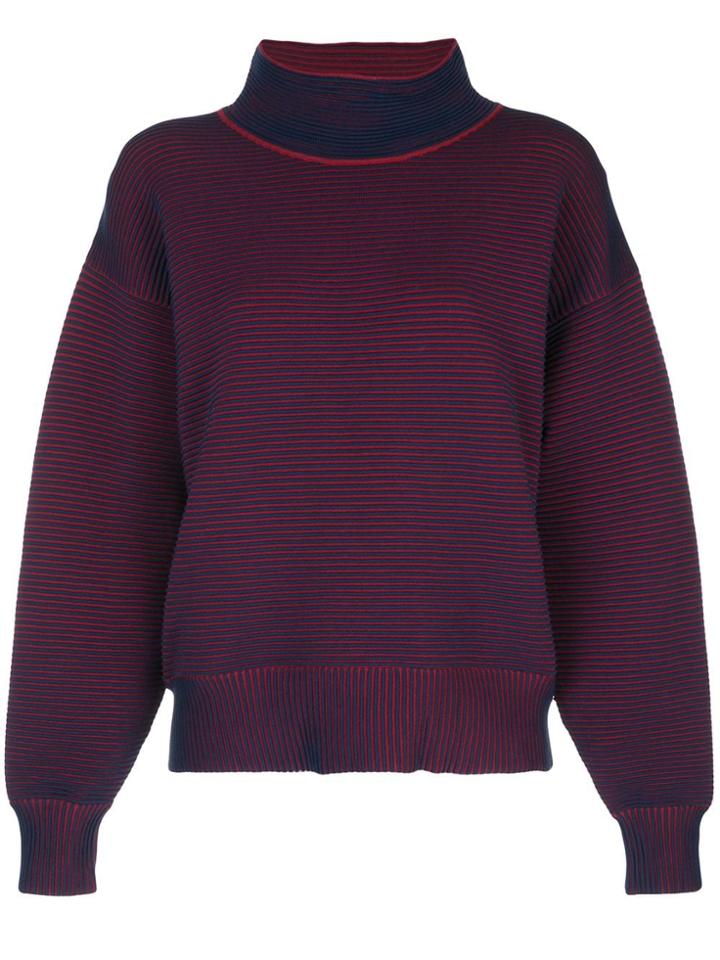 Nagnata Ribbed Loose-fit Sweatshirt - Blue