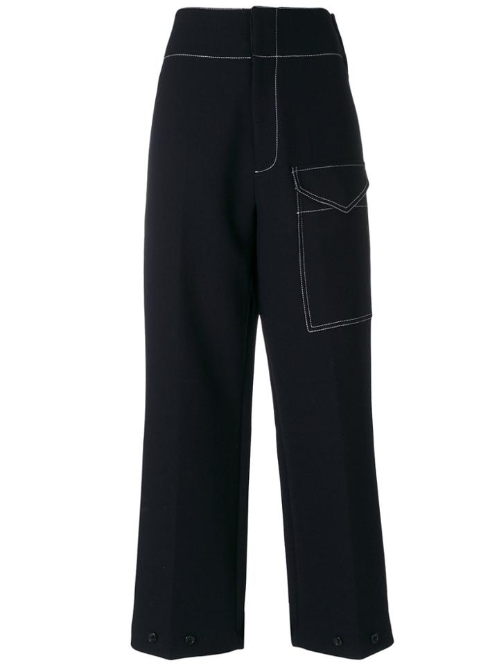 Joseph Wide Leg Trousers - Black