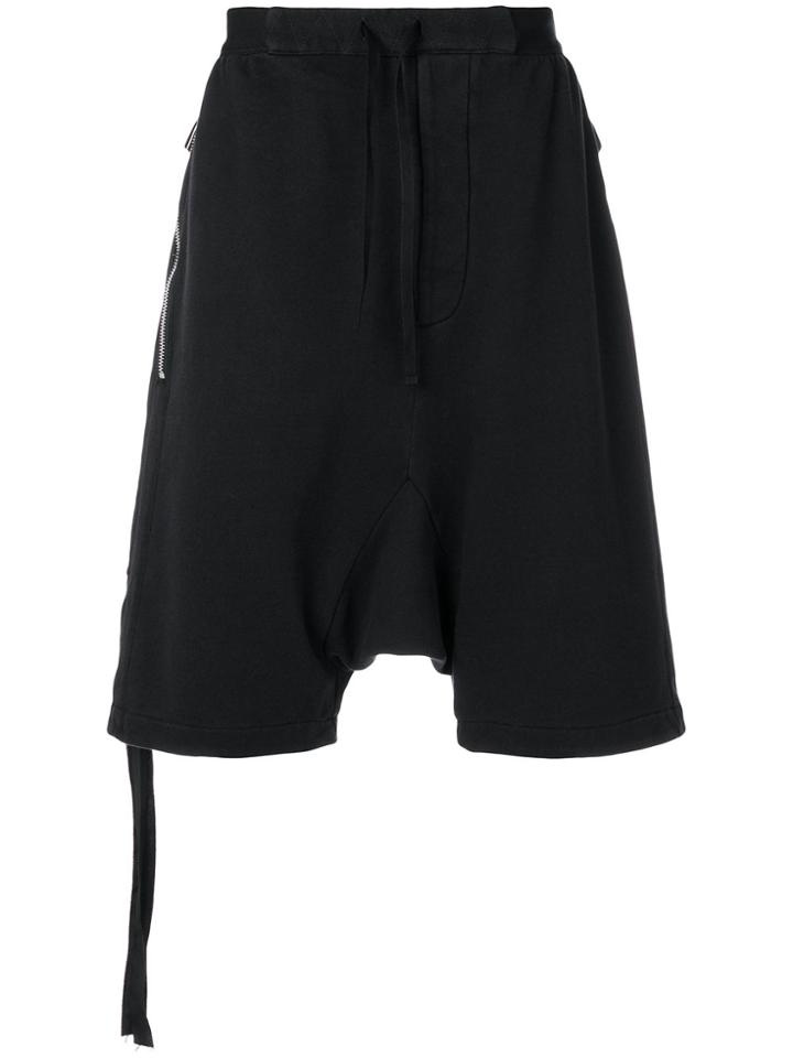 Unravel Project Drop Crotch Shorts - Black