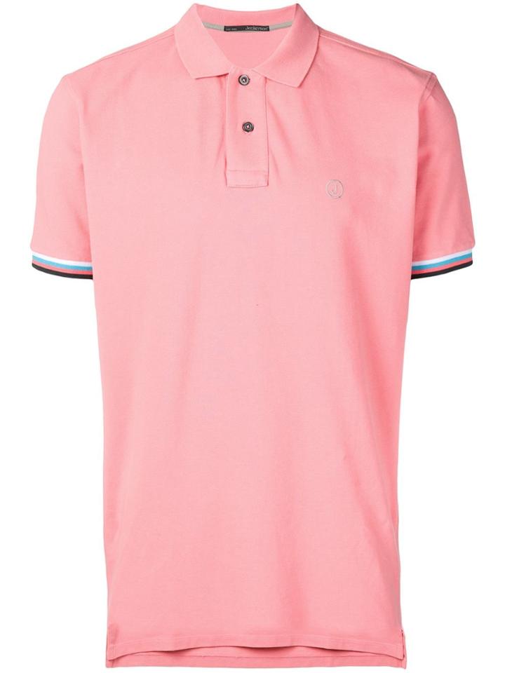 Jeckerson Contrast Trim Polo Shirt - Pink