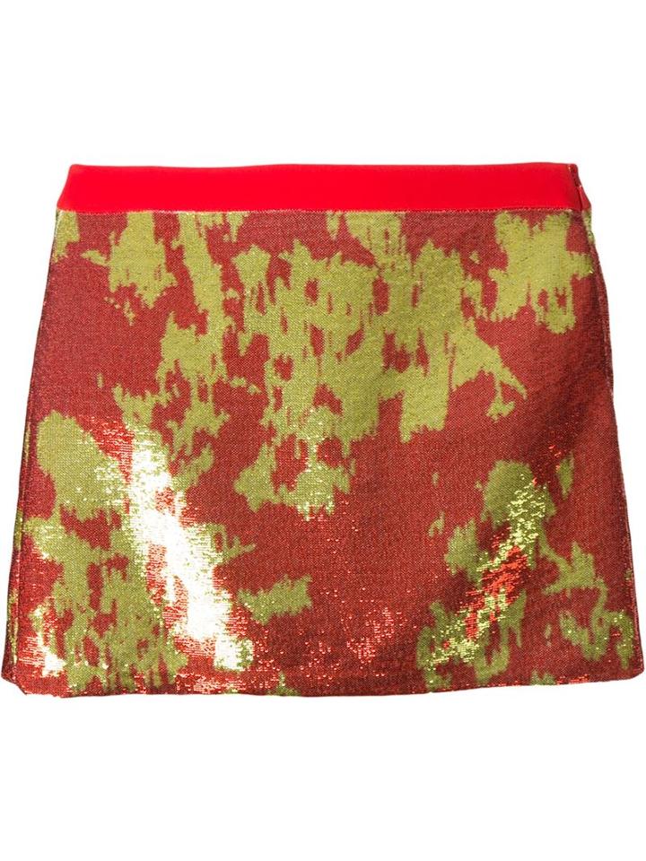 Emanuel Ungaro Jacquard Mini Skirt