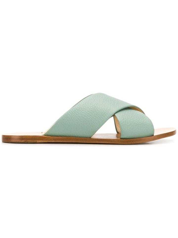 Fabiana Filippi Cross Strap Sandals - Blue