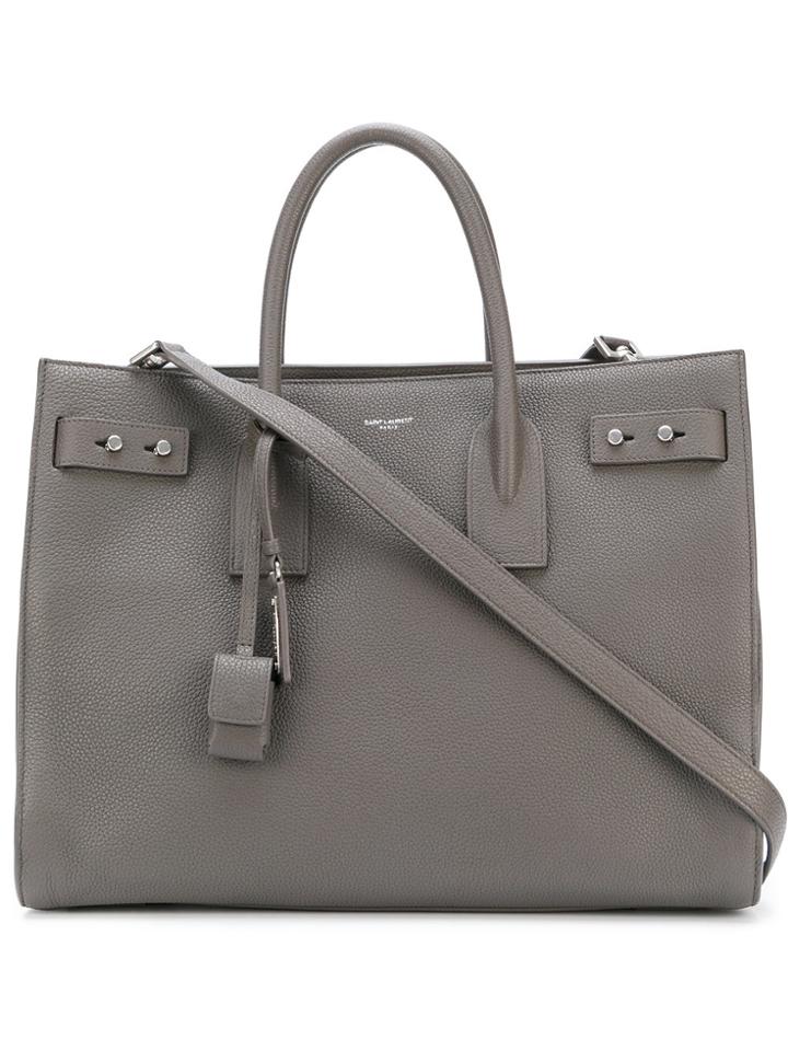 Saint Laurent Large Sac De Jour Souple Tote - Grey