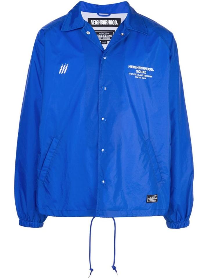 Neighborhood Buttoned Lightweight Jacket - Blue