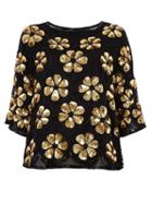 Faith Connexion Flower Embroidered Blouse