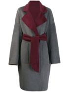Karl Lagerfeld Reversible Wrap Coat - Green