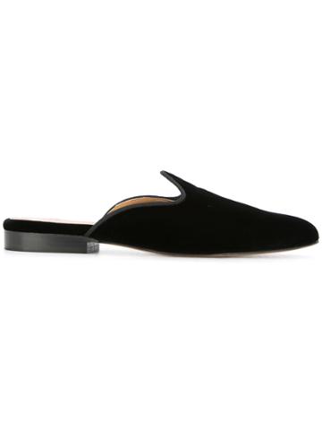 Le Monde Beryl Closed Toe Mules - Black