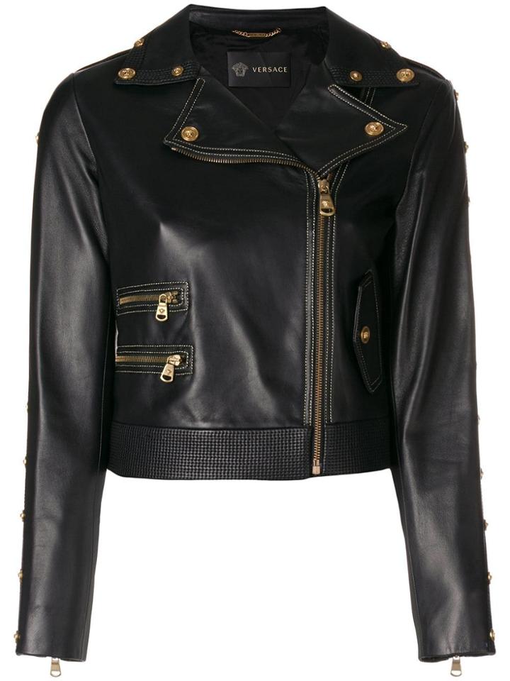 Versace Cropped Zipped Jacket - Black