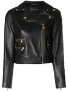 Versace Cropped Zipped Jacket - Black