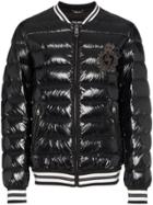 Dolce & Gabbana Embroidered Logo Padded Jacket - Black
