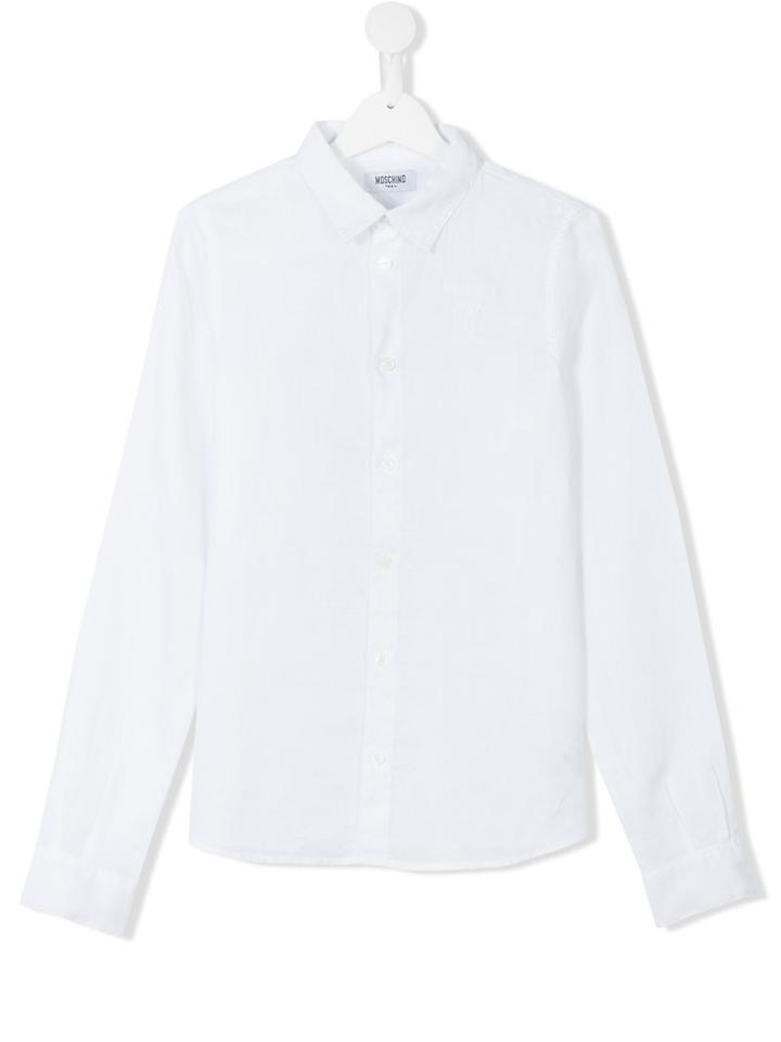 Moschino Kids - Classic Shirt - Kids - Ramie - 14 Yrs, Boy's, White