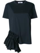 Jil Sander Ruffle Trim T-shirt - Blue