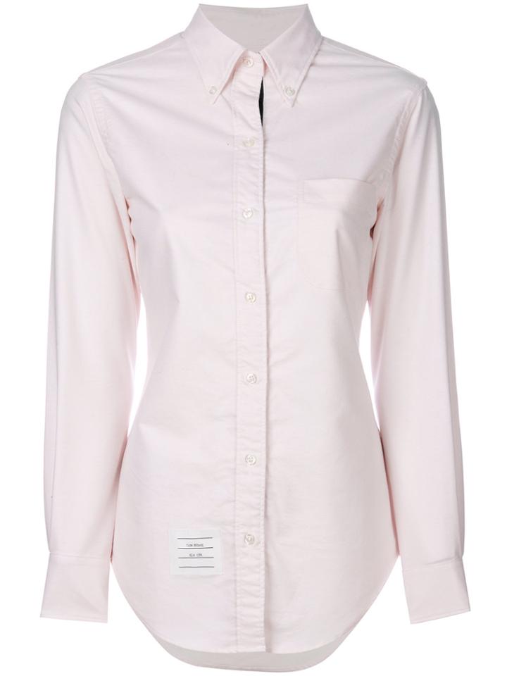 Thom Browne Button Down Slim-fit Shirt - Pink & Purple