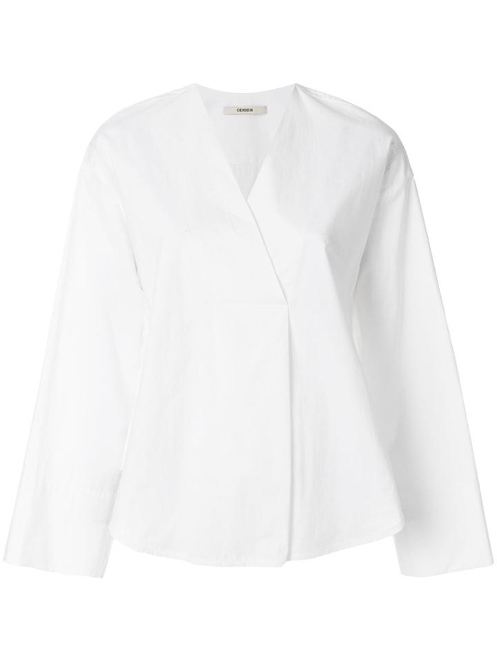 Odeeh Wide Sleeve Blouse - White