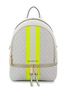 Michael Michael Kors Bold Stripe Backpack - White