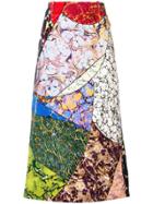 Rosie Assoulin Print Mix Midi Skirt - Multicolour