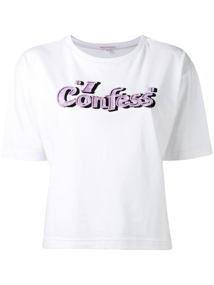 Olympia Le-tan 'i Confess' T-shirt - White