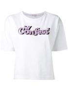 Olympia Le-tan 'i Confess' T-shirt - White